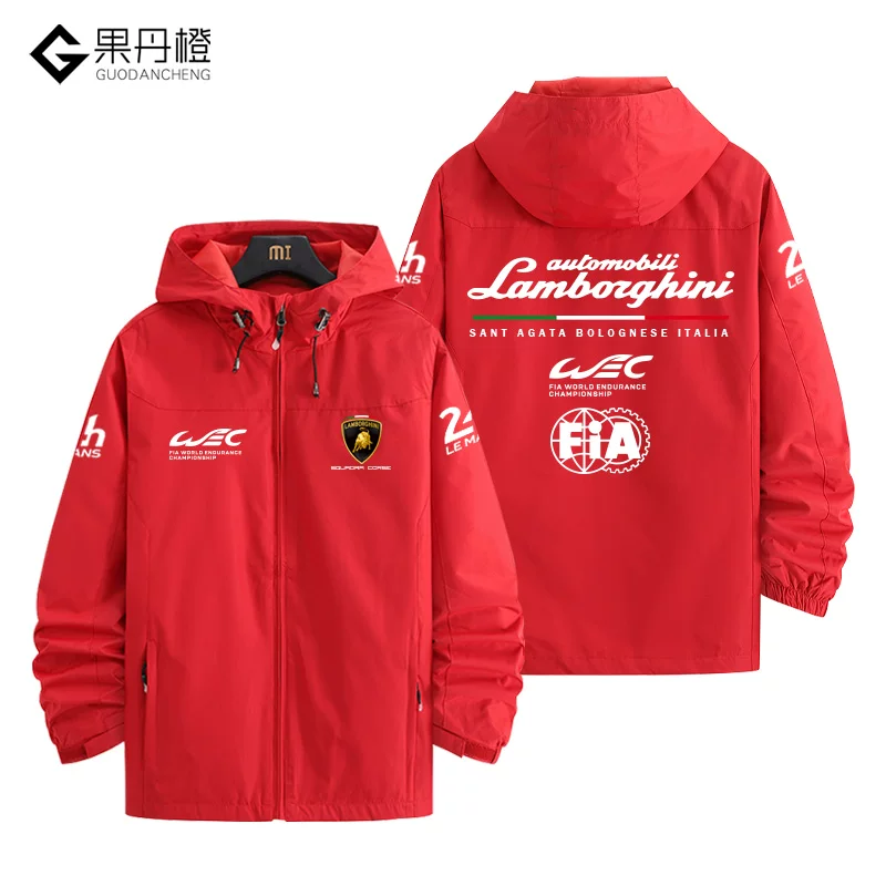 Куртка-пиджак гоночного костюма команды Lamborghini для гонок WEC, одежда мужская