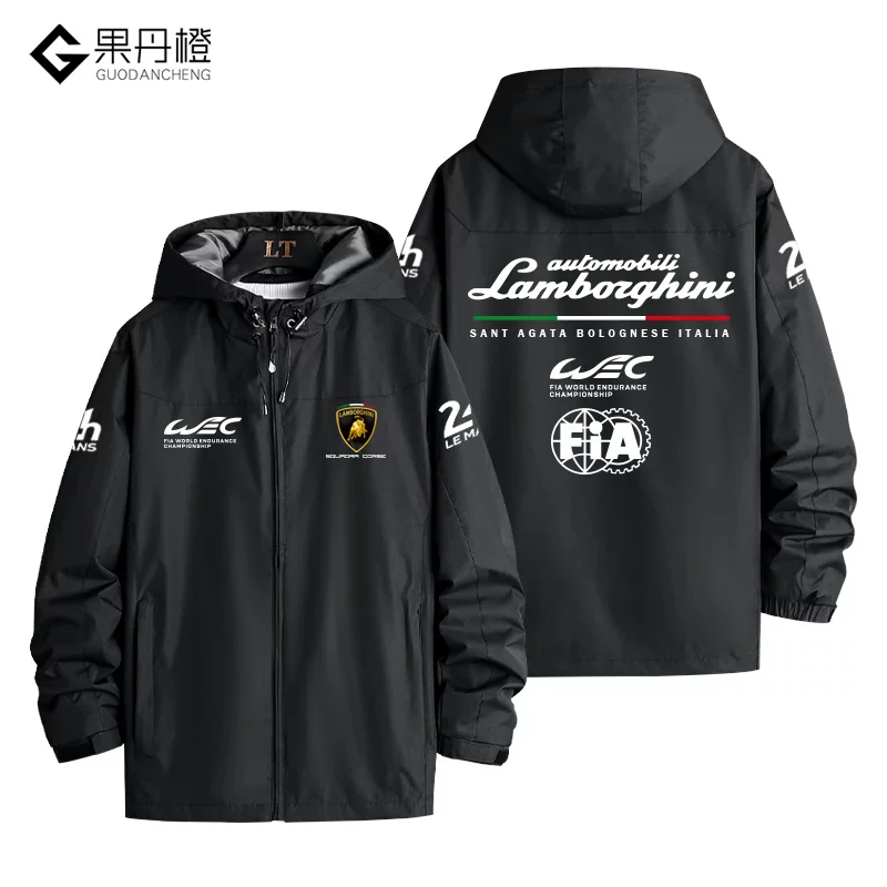 Куртка-пиджак гоночного костюма команды Lamborghini для гонок WEC, одежда мужская