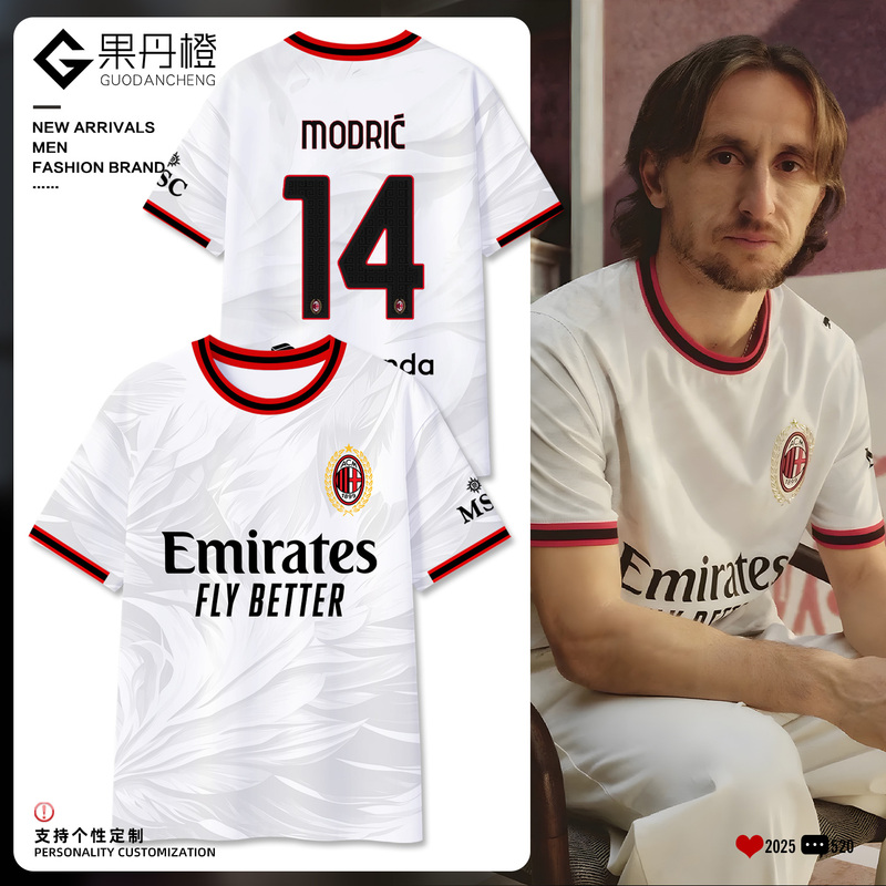2627 Season Ac Milan Away Team Uniform Player Version Italian Football League Football Clothing for Men and Women Fans Sports Quick-Drying Short-Sleeved Shirt 2627 Season Ac Milan Away Team Uniform Player Version Italian Football League Football Clothing for Men and Women Fans Sports Quick-Drying Short-Sleeved Shirt