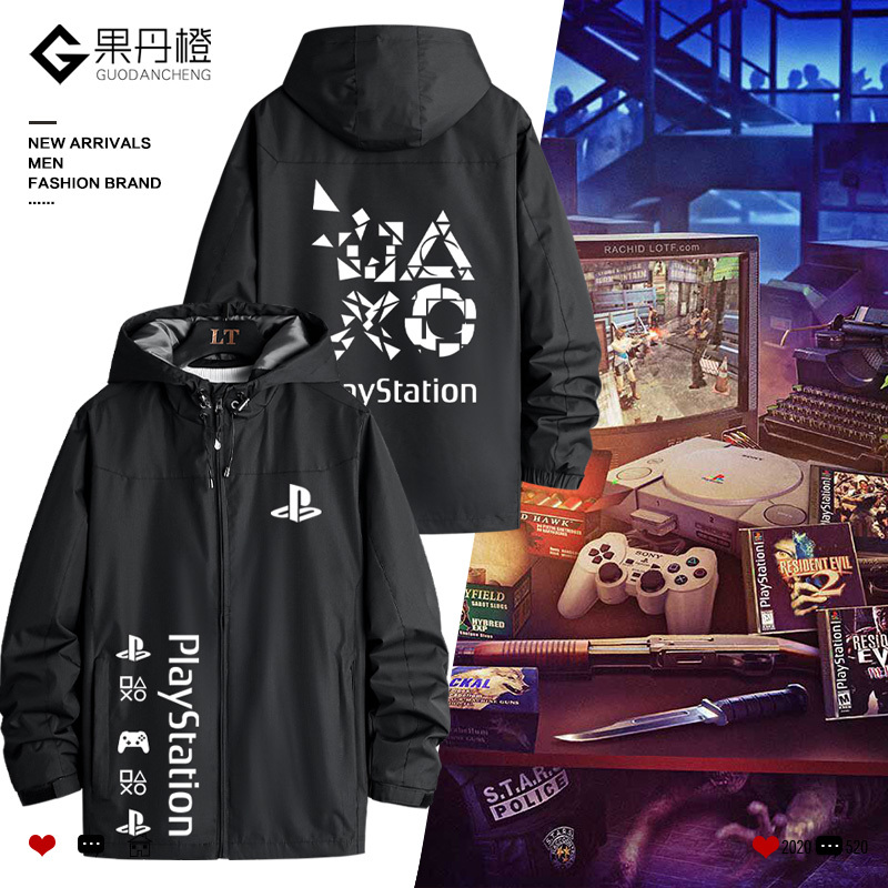 Playstation Sony Ps Game Console 30Th Anniversary Commemorative Shirt Ps5 Jacket Clothing Men's Hooded Jacket Playstation Sony Ps Game Console 30Th Anniversary Commemorative Shirt Ps5 Jacket Clothing Men's Hooded Jacket