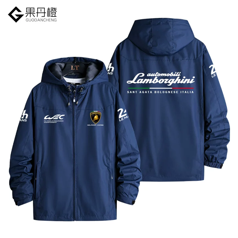 Куртка-пиджак гоночного костюма команды Lamborghini для гонок WEC, одежда мужская