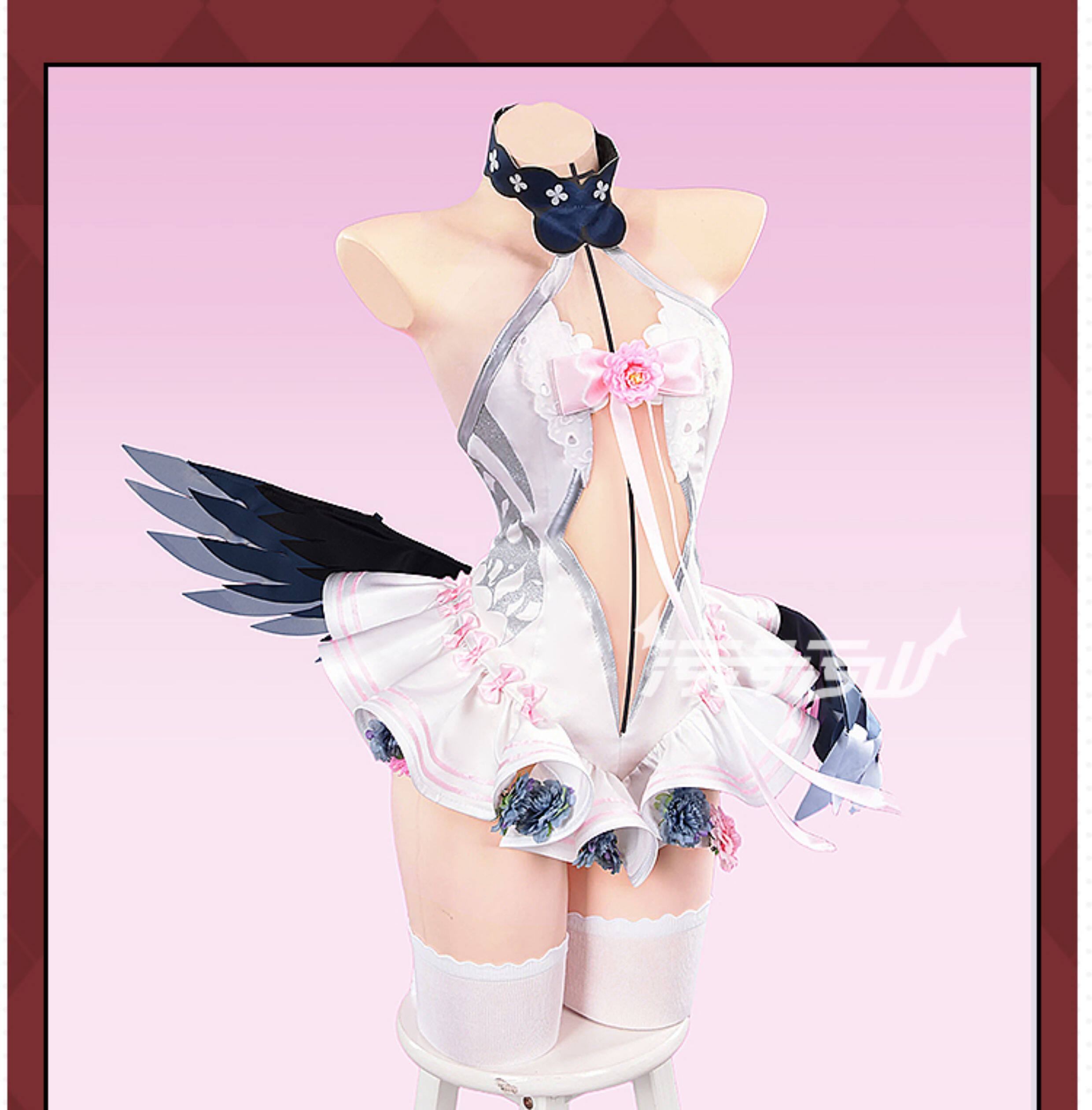 Blue Archive: Shimokawa Koharu | Pure White Vow Wedding Dress Cosplay Costume 36 Blue Archive Shimoe Koharu Pure White Vow Wedding Dress Cosplay Costume