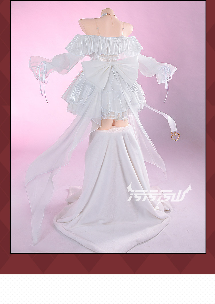 Azur Lane: Anchorage | White Dress Cosplay Costume 40 Azur Lane Anchorage Dress Cosplay Costume
