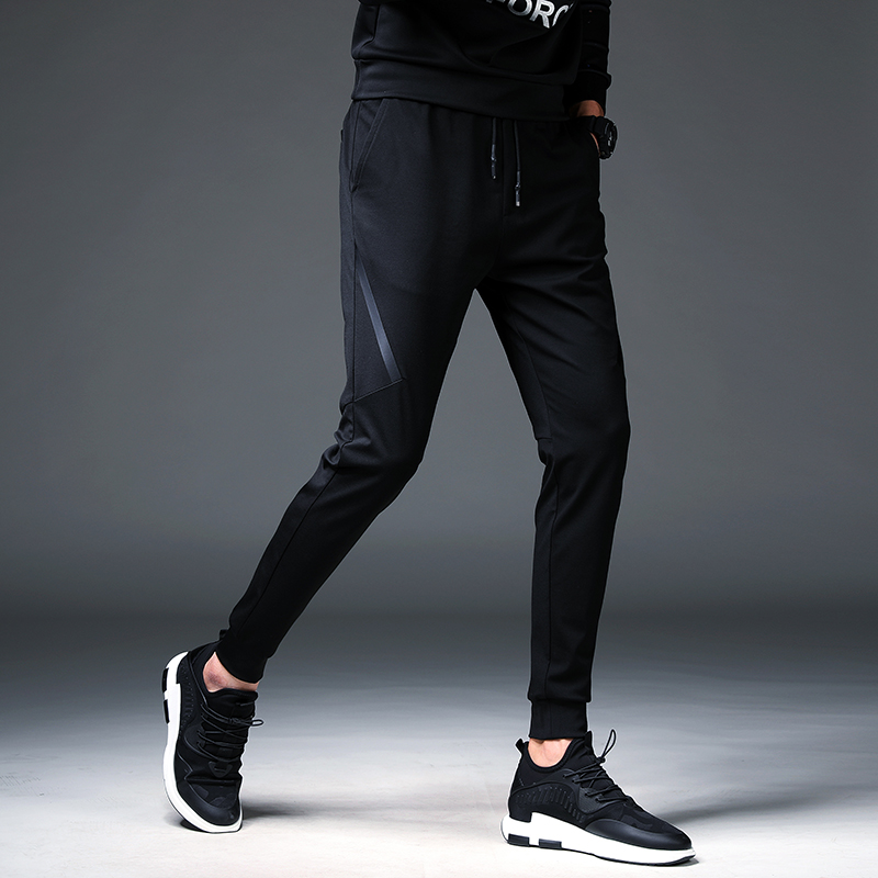 Casual Pants Men 2022 Summer New Korean version Trend Body Elastic Bunches Pants Kharen Men Sports Thick Cotton Pants