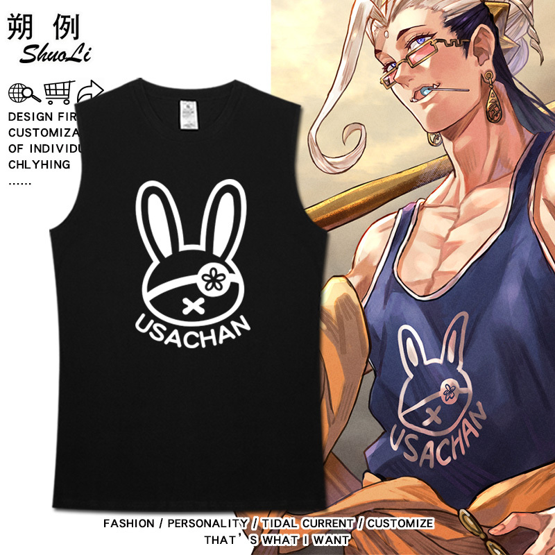 Apocalypse-Themed Valkyrie Merchandise, Shakyamuni, Lu Bu, and Thor-Inspired Sleeveless T-Shirts, Unisex Cosplay Pure Cotton Vests, Trendy