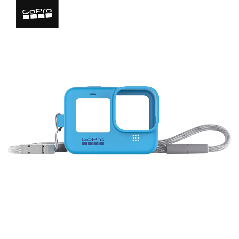 GoPro Accessories HERO9 Black Silicone Case Lanyard Blue