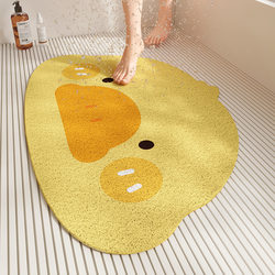 Wire Ring Bathroom Non-Slip Mat Shower Room Bathroom Floor Mat Hollow Drainage Mat Kidsren's Bath Anti-Fall Foot Mat