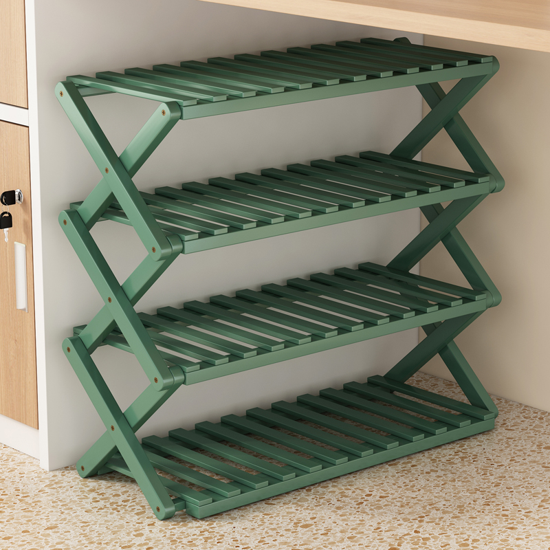 Free-to-mount shoe rack Easy Home doorway Foldable Dormitory Multilayer Provincial Space Living-room Rack Web Red Shoes Cabinet-Taobao