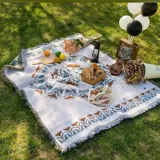 Этническое одеяло, многофункциональный ковер для домашнего использования для кемпинга, стиль бохо, этнический стиль