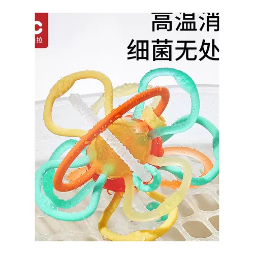 Детская силиконовая хваталка, детский прорезыватель для правильного прикуса, игрушка, качалка для тренировок, можно грызть, 1 лет