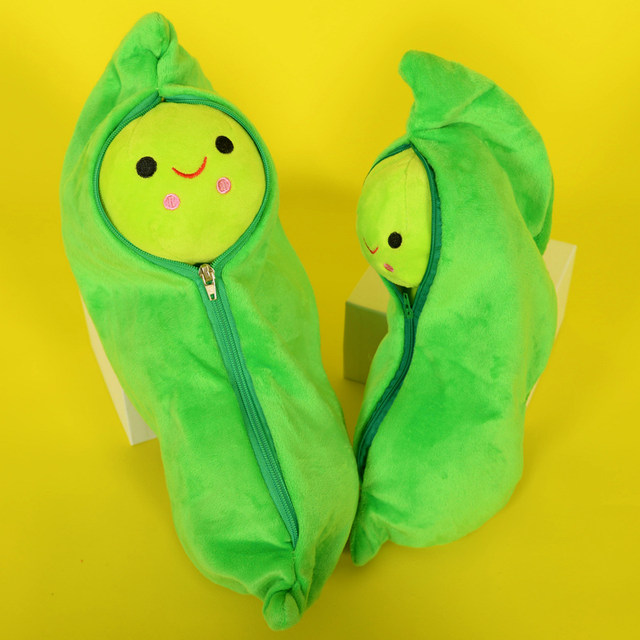 Pea Pod Doll Pillow Pea Plush Toy Children's Beanie Doll Doll Cute Bean Cushion Douzi Meng