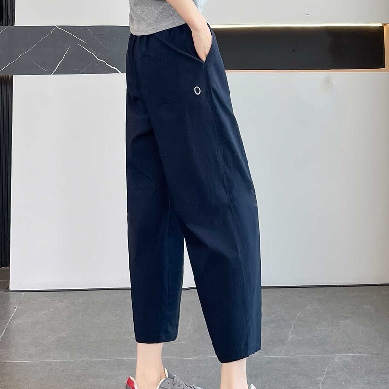 Plus-Size Ice Silk Quick-Dry Sports Pants for Women, Summer Thin Style, Casual Sun-Protection Lightweight Jogging Harem Carrot Pants Plus-Size Ice Silk Quick-Dry Sports Pants for Women, Summer Thin Style, Casual Sun-Protection Lightweight Jogging Harem Carrot Pants