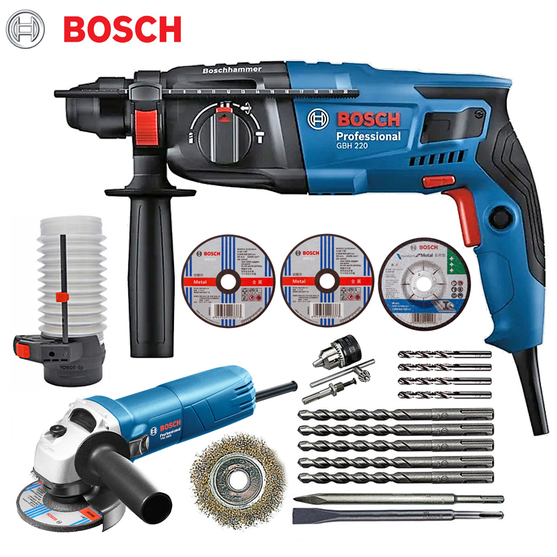 Bosch BOSCH impact drill electric hammer electric drill electric pick light three-function GBH220 Dr. hammer drill power tool