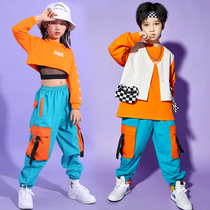 61 children acting costumes Boys Street dance Hip Hop Wind Suit Girl Jazz Dance Boy Fashion Jazz Fried Street