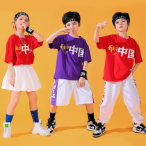 61 Childrens Street Dance Tide Suits Boy Summer Hip Hop Wind Play Out Suit Girls Cheerleader Jazz Dance Costumes