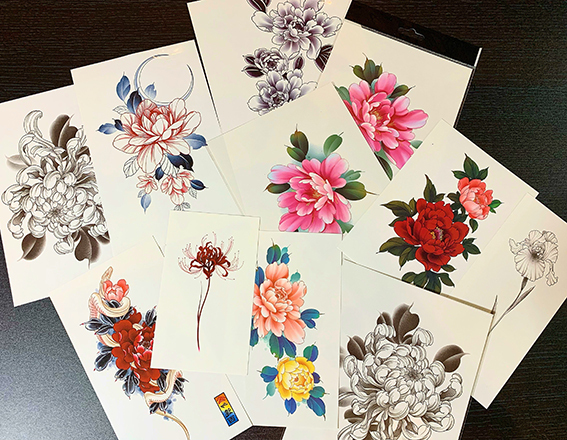 Zingtattoo Original! Summer Special! 11 Flower Collection ins Wind Tattoo Stickers Waterproof Zingtattoo Original! Summer Special! 11 Flower Collection ins Wind Tattoo Stickers Waterproof