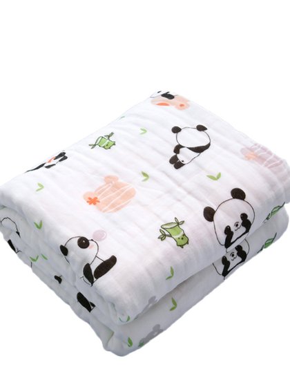 婴儿纱布浴巾新生宝宝纯棉超柔吸水儿童家用全棉洗澡盖毯初生柔软