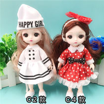 Super cute 17cm Tongle Barbie doll princess changed 13 joints 8 baby children girl birthday toy