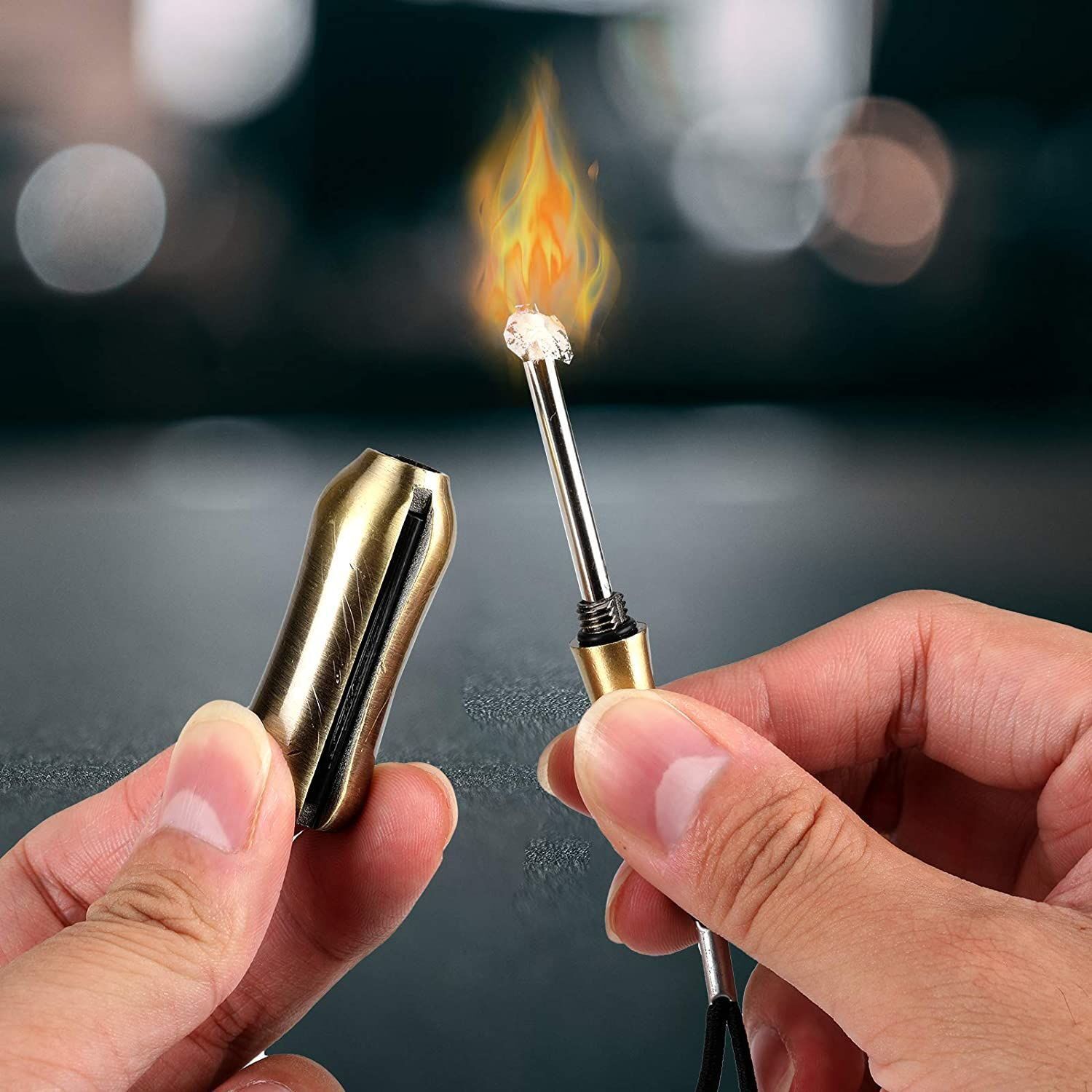 ten thousand matches for the rest of the life with unfinished key buttons male waist hanging lighter windproof sandalwood blown kerosene folding