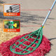 Iron Broom for Sanitation Workers, Suitable for Sweeping Yards, Factories, Outdoor Roads, and Home Use, with Plastic Bristles