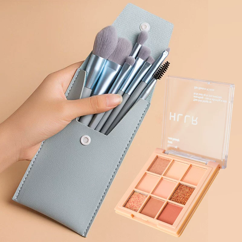 Brush, set, storage system, eye shadow, 8 pieces, full set, for beginners, 8 pieces