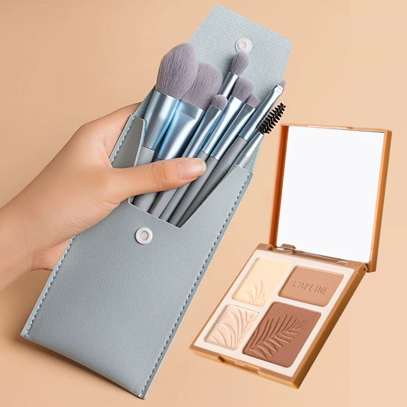 Brush, set, storage system, eye shadow, 8 pieces, full set, for beginners, 8 pieces