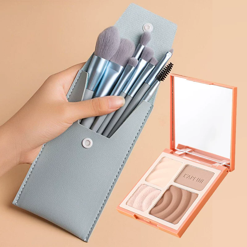 Brush, set, storage system, eye shadow, 8 pieces, full set, for beginners, 8 pieces