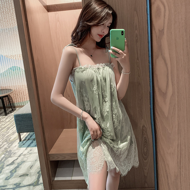 Large size brace female summer ice silk thin section 2022 lace lace pure desire to be sexy outwear