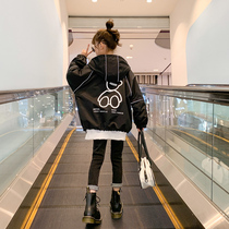 Girl Jacket Spring Autumn 2022 new spring Korean version Childrens Lianhood Assault Clothing CUHK Child Foreign Air Casual Blouse