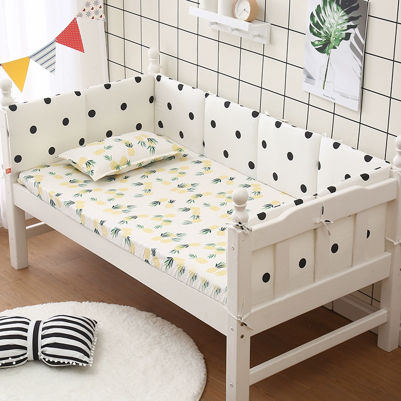 Giường cũi tùy chỉnh chu vi giường trẻ em khâu giường in bé bông vách ngăn hàng rào thoáng khí - Túi ngủ / Mat / Gối / Ded stuff