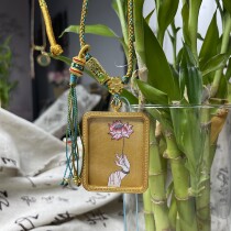 (Buddha hand lotus) classic pendant purely hand-painted Regong Thangka handmade