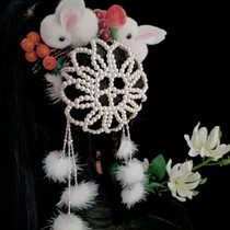 Hanfu hair ring ancient style cute pearl hair net pocket ball dance daily Song Ming made Han hair accessories