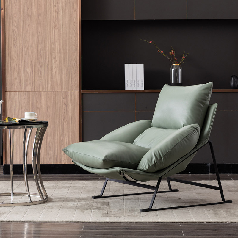 Modern minimalist Nordic single leisure chair light luxury designer living room balcony net red technology cloth lazy sofa