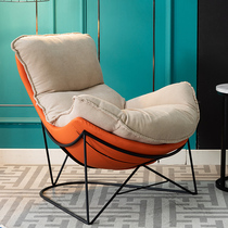 Nordic home single snail sofa living room balcony modern light luxury lazy net red technology cloth leisure lobster chair