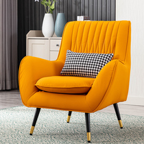 Nordic simple light luxury sofa chair living room leisure small apartment single retro bedroom balcony net red tiger chair