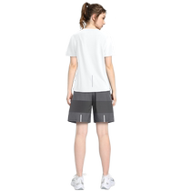 Sports suit womens summer thin yoga clothes summer quick-drying tops running room clothes short-sleeved T-shirt fitness clothes