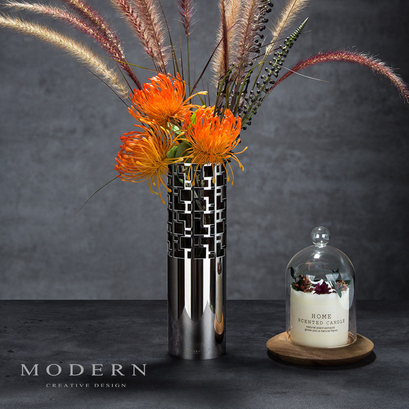 German MODERN light luxury model house 304 vase Chinese style living room flower arrangement water cultivation creative simple ins style