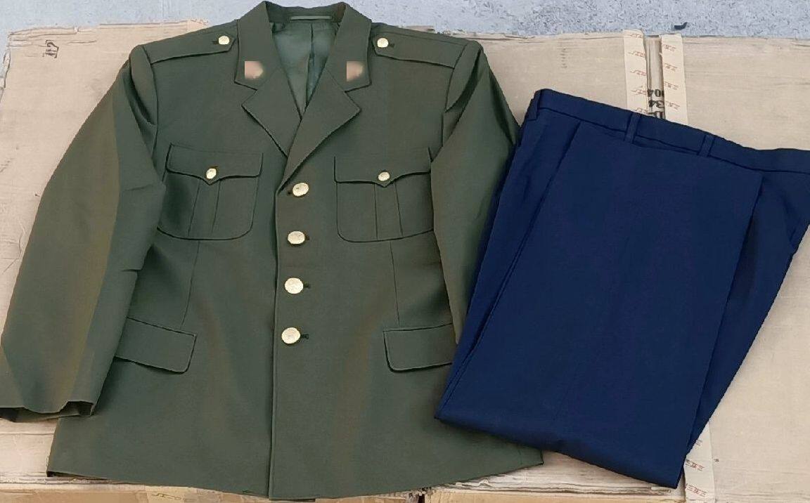 Inventory old 87 sky blue summer suits old-fashioned valet material spring and autumn clothing collection nostalgic old clothing fully lined