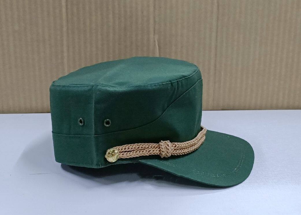 Inventory old goods 99 dark green training hat old-fashioned good material training hat collection nostalgic performance hat work hat