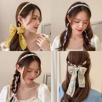 Hair Stirrup Hair Band Integrated Lacing Woman Silk Scarf Hair Stirrup Tied Hair Gentle Summer Thin with a small and reduced age
