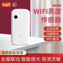 Graffiti zigbee smart light light brightness sensor mobile phone WiFi scene linkage curtain automatic switch