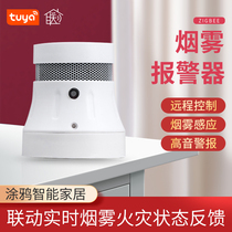 Graffiti ZigBee Smart Smoke Alarm Household Low Power Fire Detector Smoke Induction Home Kitchen Fire