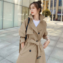 Wind clotheswoman medium length 2021 new Korean version Loose Casual Temperament Fan Coat Pop Fall Jacket
