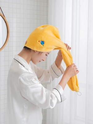 Dry Hair Cap Woman Suction Cute Y Korea Nets Red Ins Bath Hat Thickened Bath Scrumson Hair quick dry towel hat