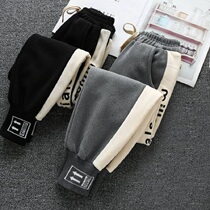 Guochao Li Ning joint boy pants 2022 new childrens sports pants CUHK children casual long pants thickened