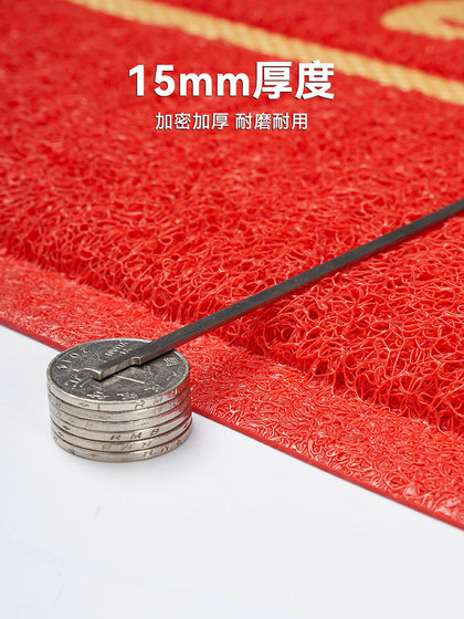 欢迎光临门垫进门迎宾地毯防水防滑商铺酒店大门口地垫商用脚垫子