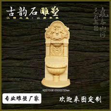 Скульптуры из песчаника 砂岩喷水池欧式人物雕塑别墅室外园林景观花盆喷水池酒店别墅装饰