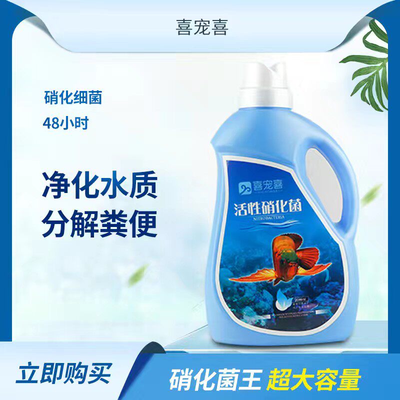 Delight and nitty-gritty bacteria Fish pool water group Special large bottle fish tank Net aqua purifying water purifying water digestible bacteria stabilizer