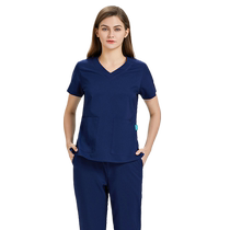 Dimange hand washing clothes for nurses in the operating room womens four-sided stretchable doctors quick-drying hand brushing short-sleeved summer thin overalls