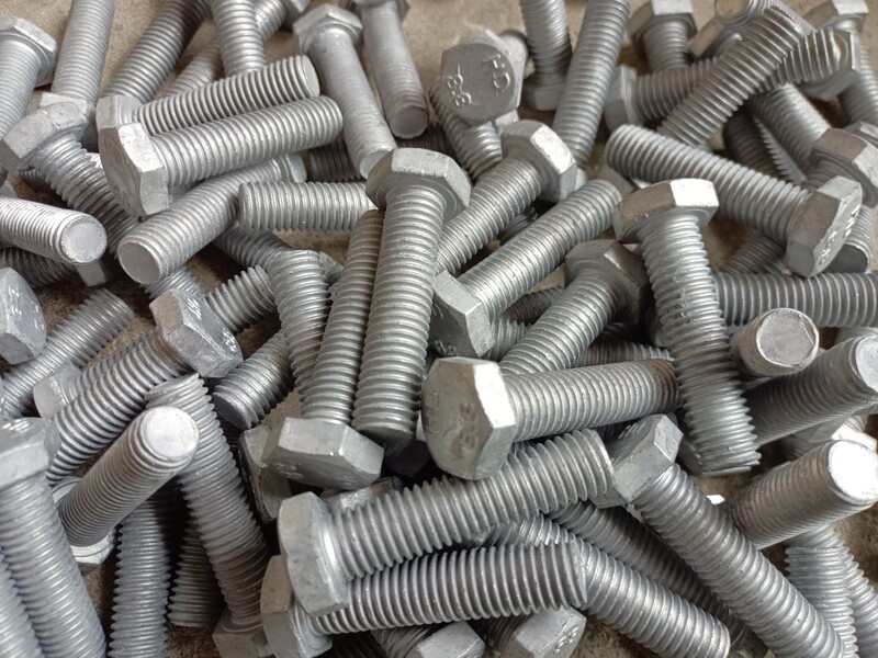 8.8 Hot-Dip Galvanized Hex Head Bolts for Photovoltaic and Wind Power Applications M8M10M12M14M16*30-300 Long in Stock